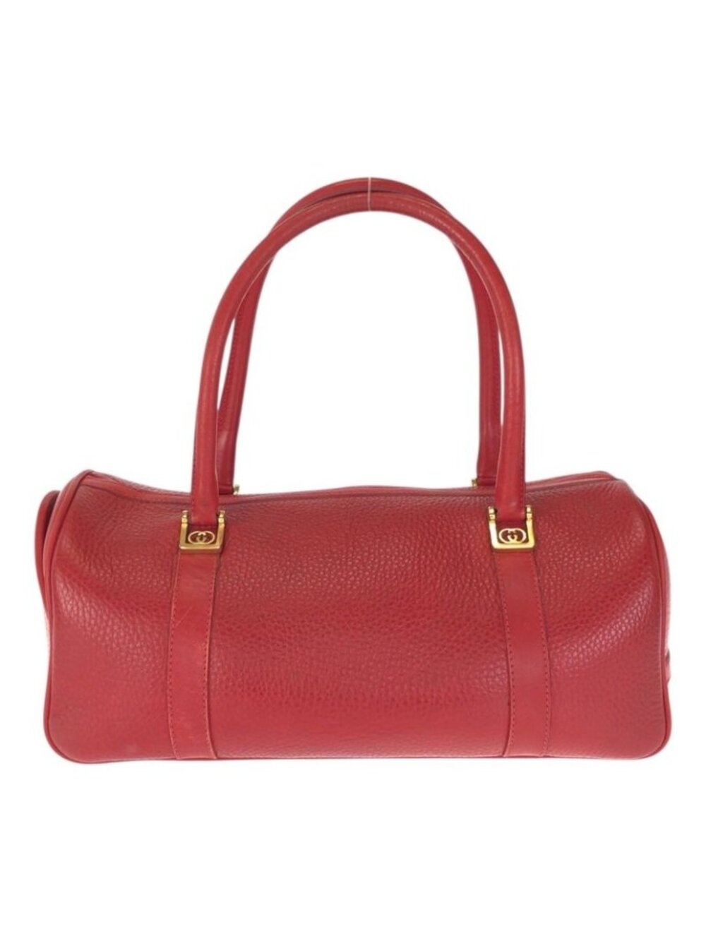 Gucci Vintage Interlocking Red Gold Leather 000 58 Mini Boston Bag - Picture 2 of 9